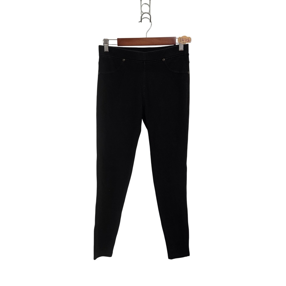 Lildy Womens Black Jean Jeggings Pull On Stretch Denim Leggings Size S-M